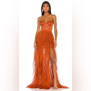 For Love And Lemons Bustier Tulle Gown